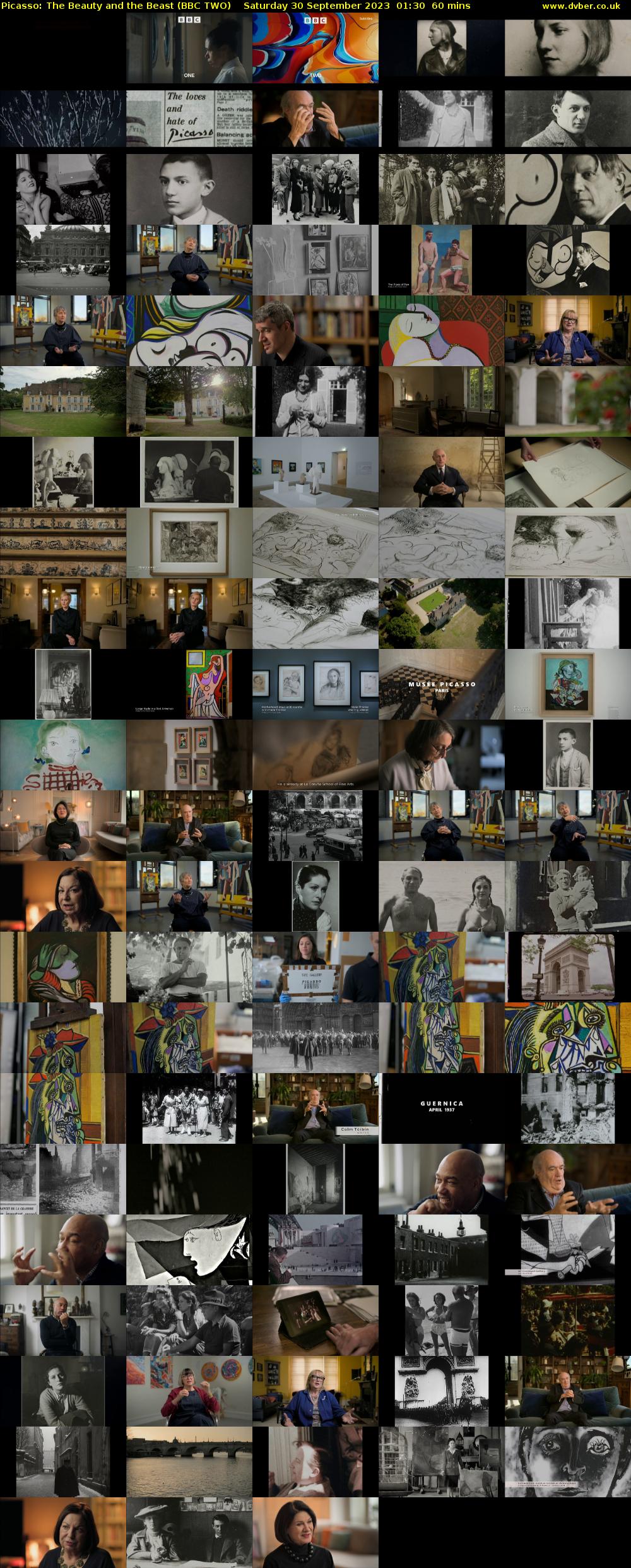 Picasso: The Beauty and the Beast (BBC TWO) Saturday 30 September 2023 01:30 - 02:30