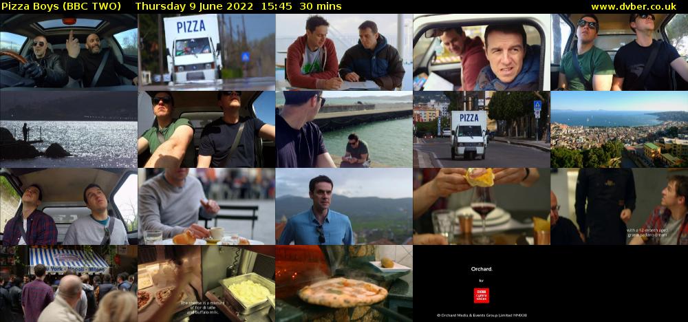 Pizza Boys (BBC TWO) Thursday 9 June 2022 15:45 - 16:15