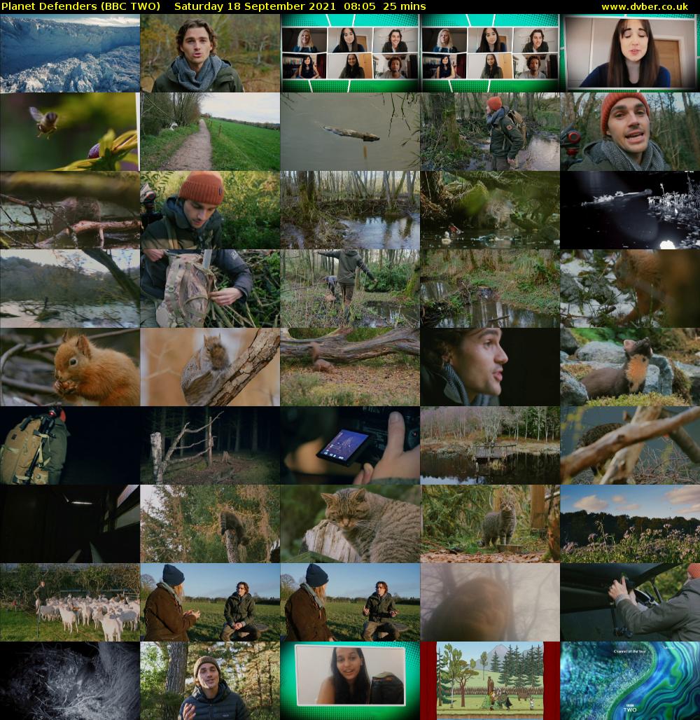 Planet Defenders (BBC TWO) Saturday 18 September 2021 08:05 - 08:30