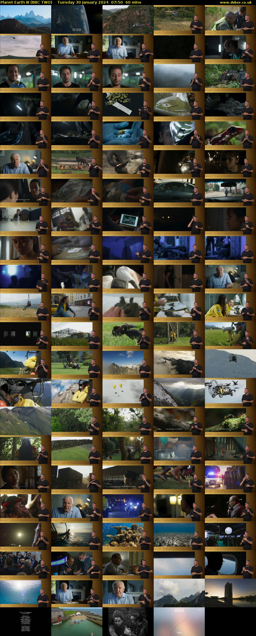 Planet Earth III (BBC TWO) Tuesday 30 January 2024 07:50 - 08:50