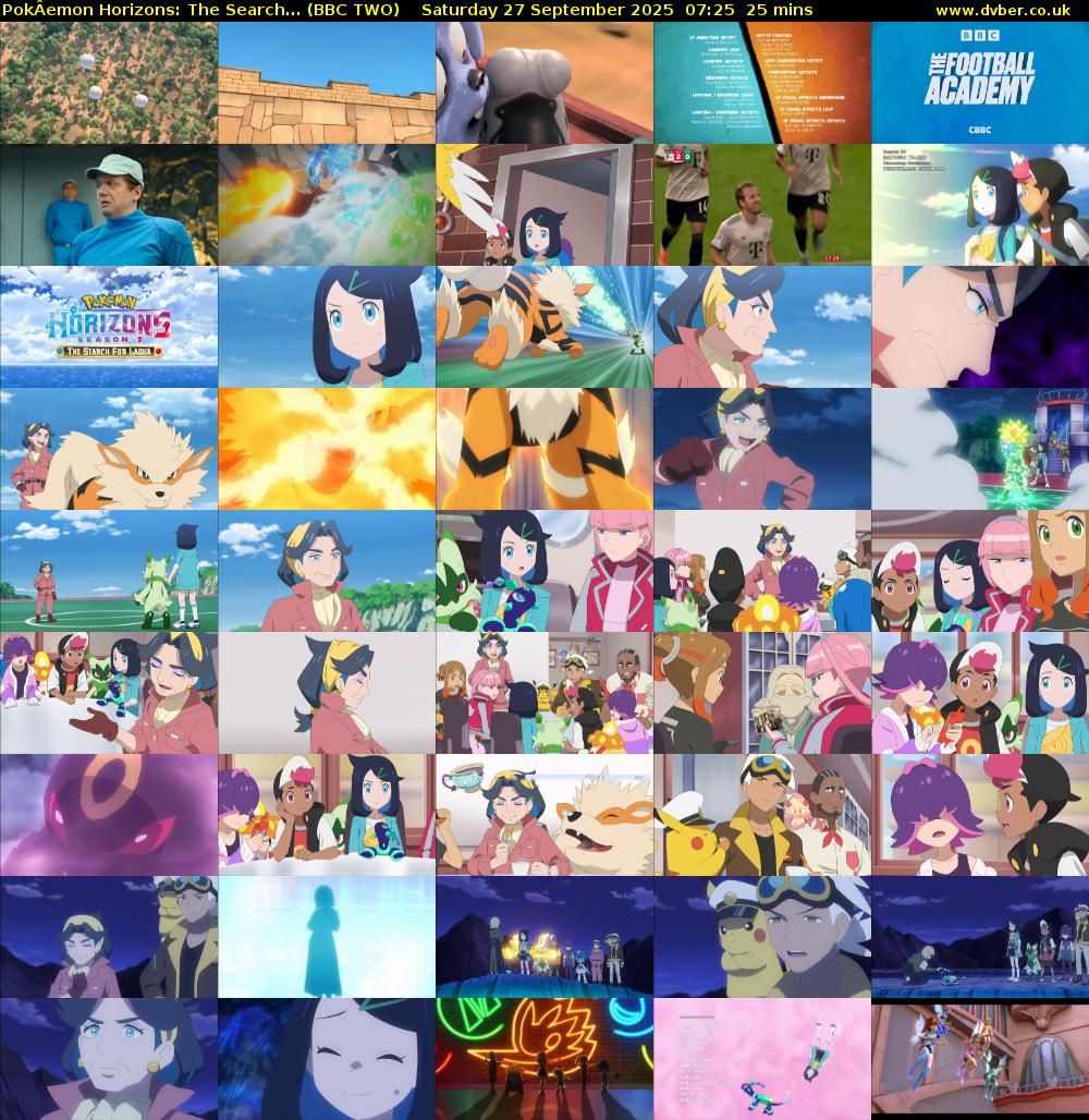 PokÂemon Horizons: The Search... (BBC TWO) Saturday 27 September 2025 07:25 - 07:50