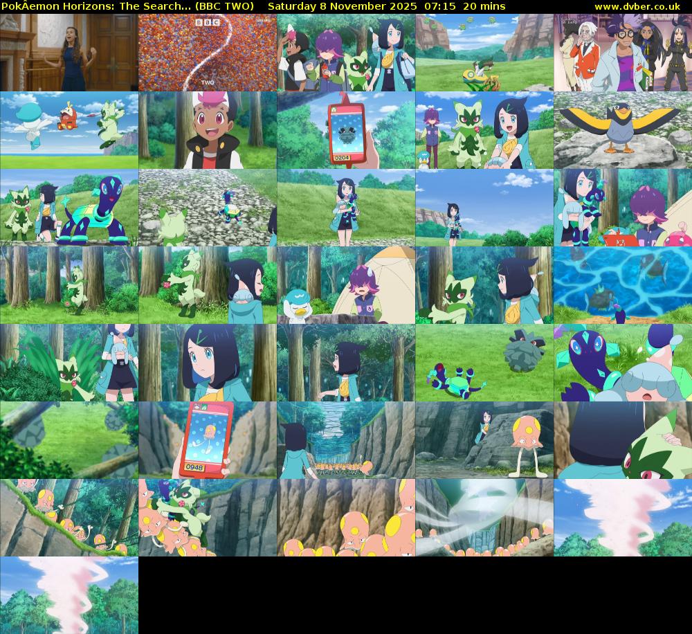 PokÂemon Horizons: The Search... (BBC TWO) Saturday 8 November 2025 07:15 - 07:35