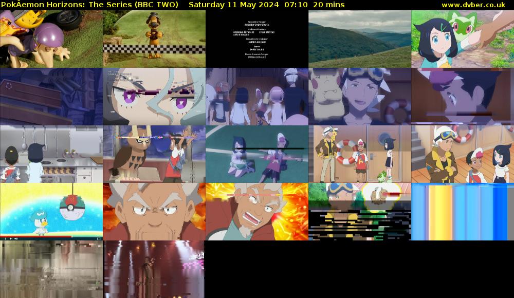 PokÂemon Horizons: The Series (BBC TWO) Saturday 11 May 2024 07:10 - 07:30