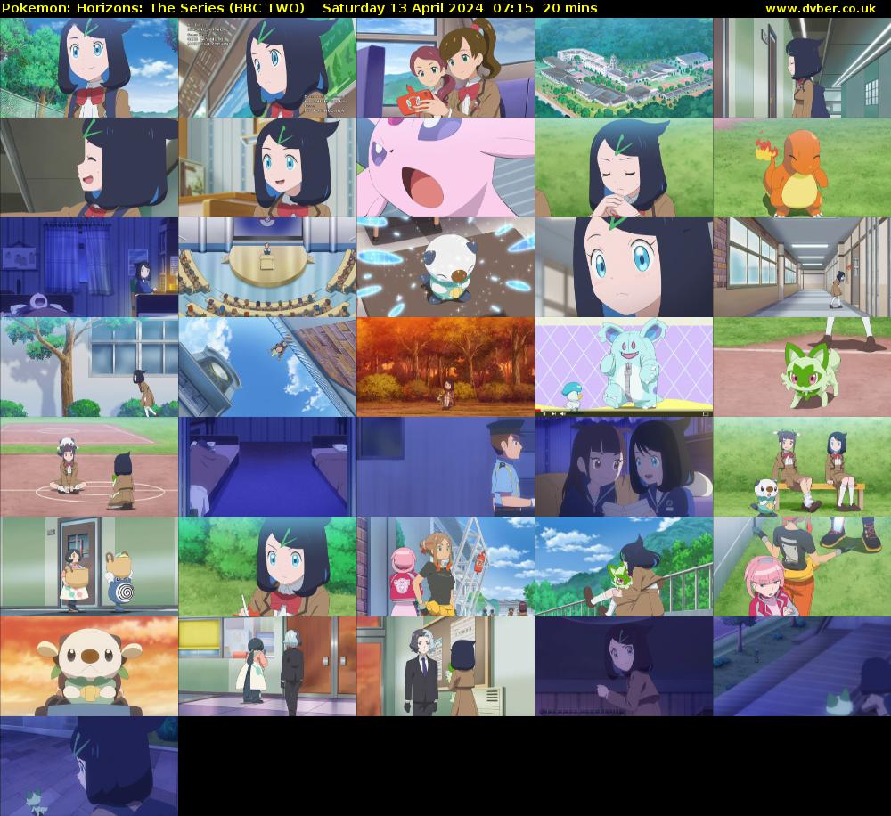 Pokemon: Horizons: The Series (BBC TWO) Saturday 13 April 2024 07:15 - 07:35