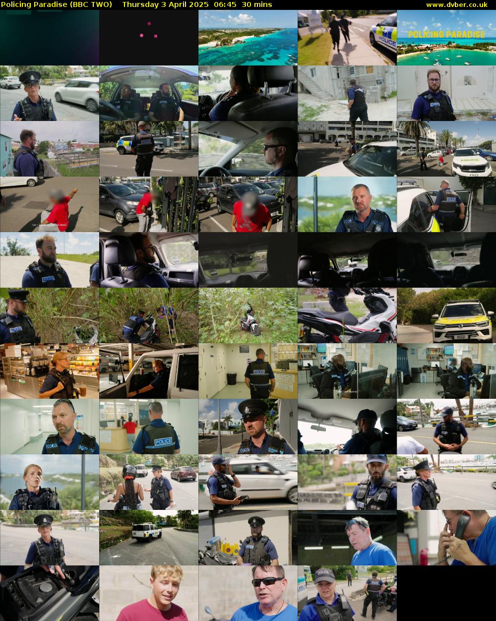 Policing Paradise (BBC TWO) Thursday 3 April 2025 06:45 - 07:15