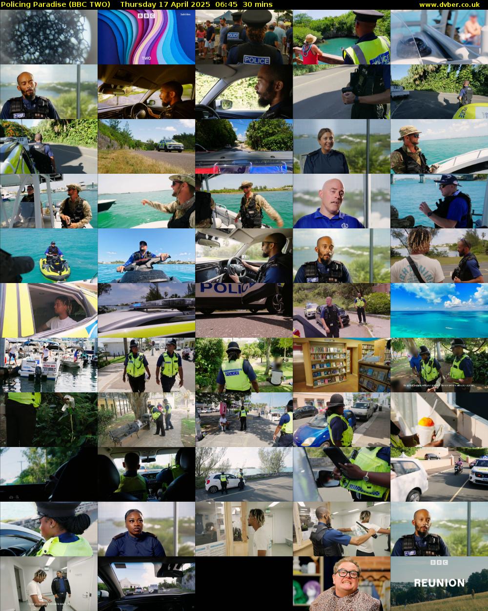 Policing Paradise (BBC TWO) Thursday 17 April 2025 06:45 - 07:15