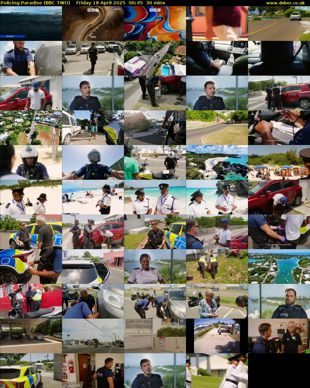Policing Paradise (BBC TWO) Friday 18 April 2025 06:45 - 07:15