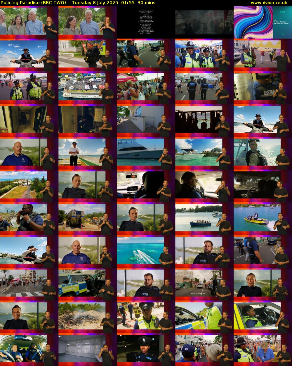 Policing Paradise (BBC TWO) Tuesday 8 July 2025 01:55 - 02:25