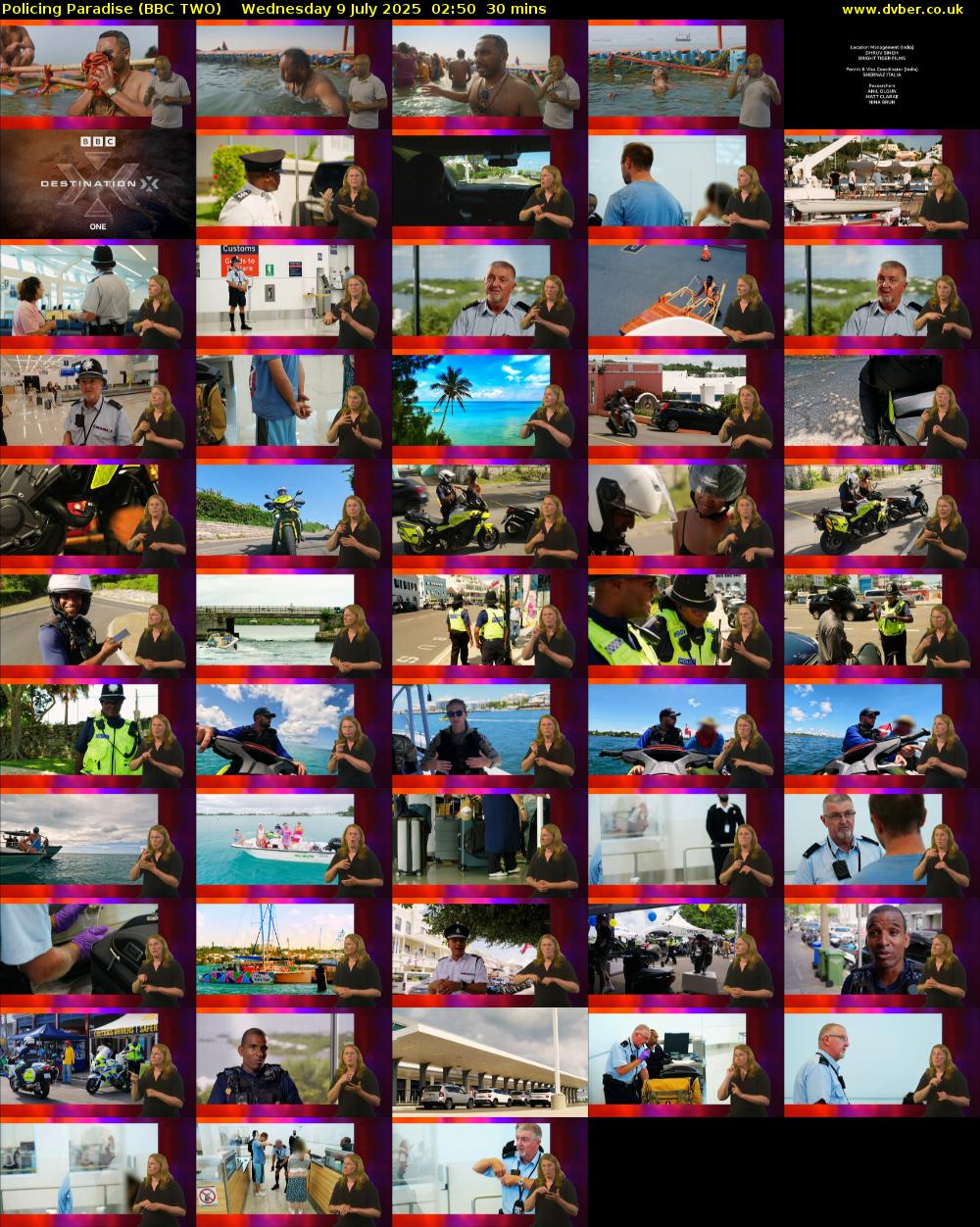 Policing Paradise (BBC TWO) Wednesday 9 July 2025 02:50 - 03:20