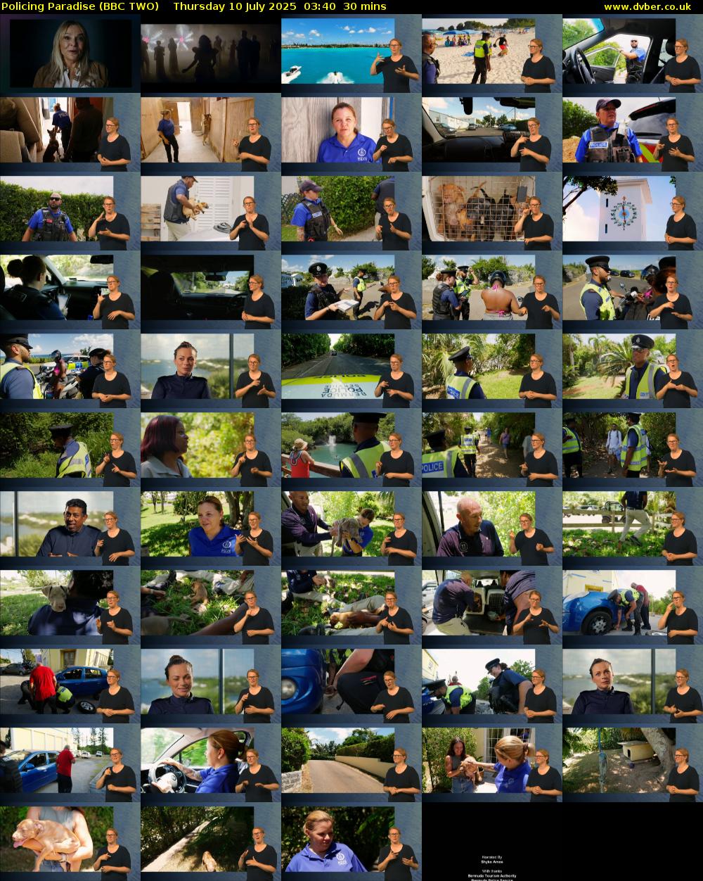 Policing Paradise (BBC TWO) Thursday 10 July 2025 03:40 - 04:10