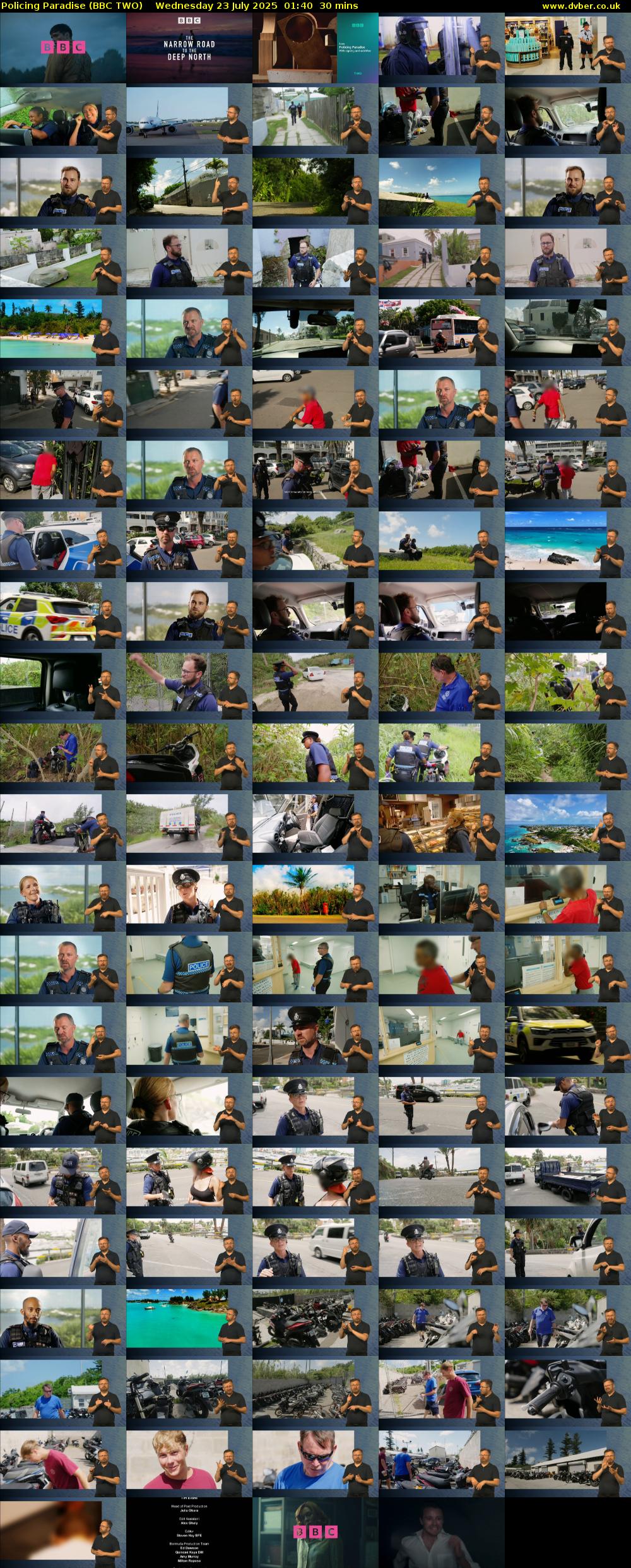 Policing Paradise (BBC TWO) Wednesday 23 July 2025 01:40 - 02:10