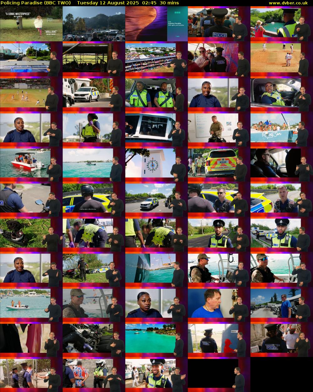 Policing Paradise (BBC TWO) Tuesday 12 August 2025 02:45 - 03:15