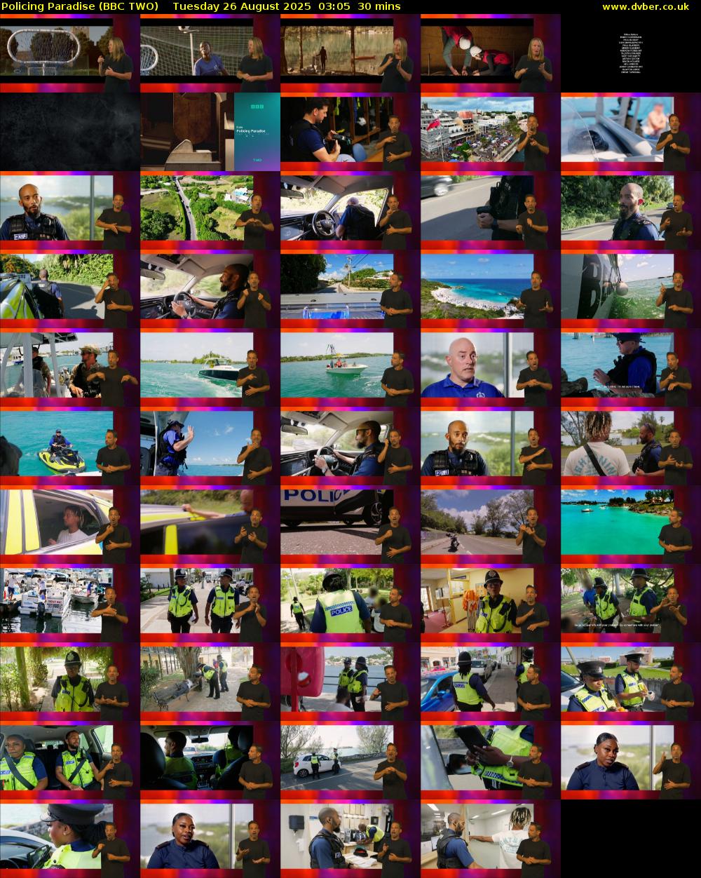 Policing Paradise (BBC TWO) Tuesday 26 August 2025 03:05 - 03:35