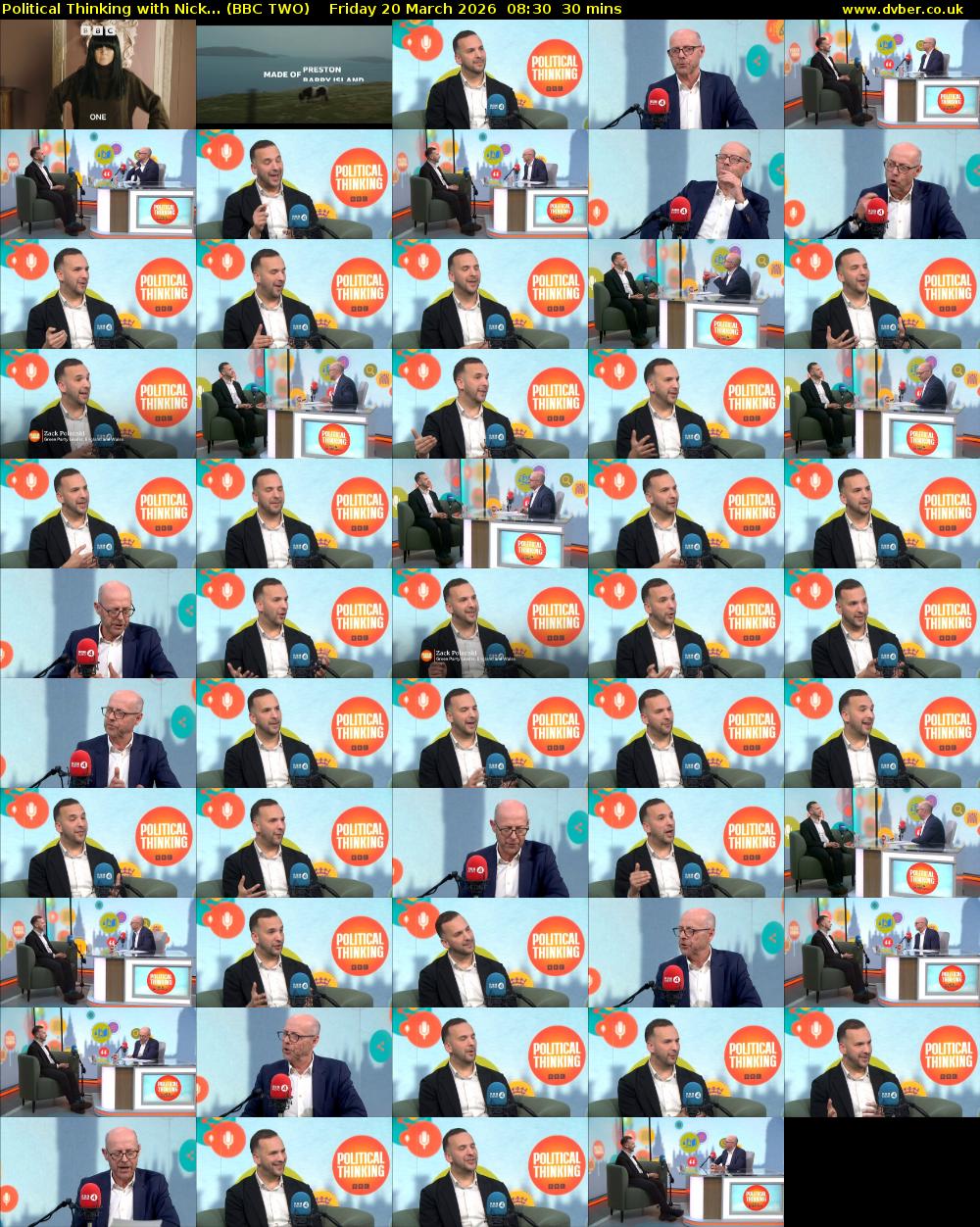 Political Thinking with Nick... (BBC TWO) Friday 20 March 2026 08:30 - 09:00