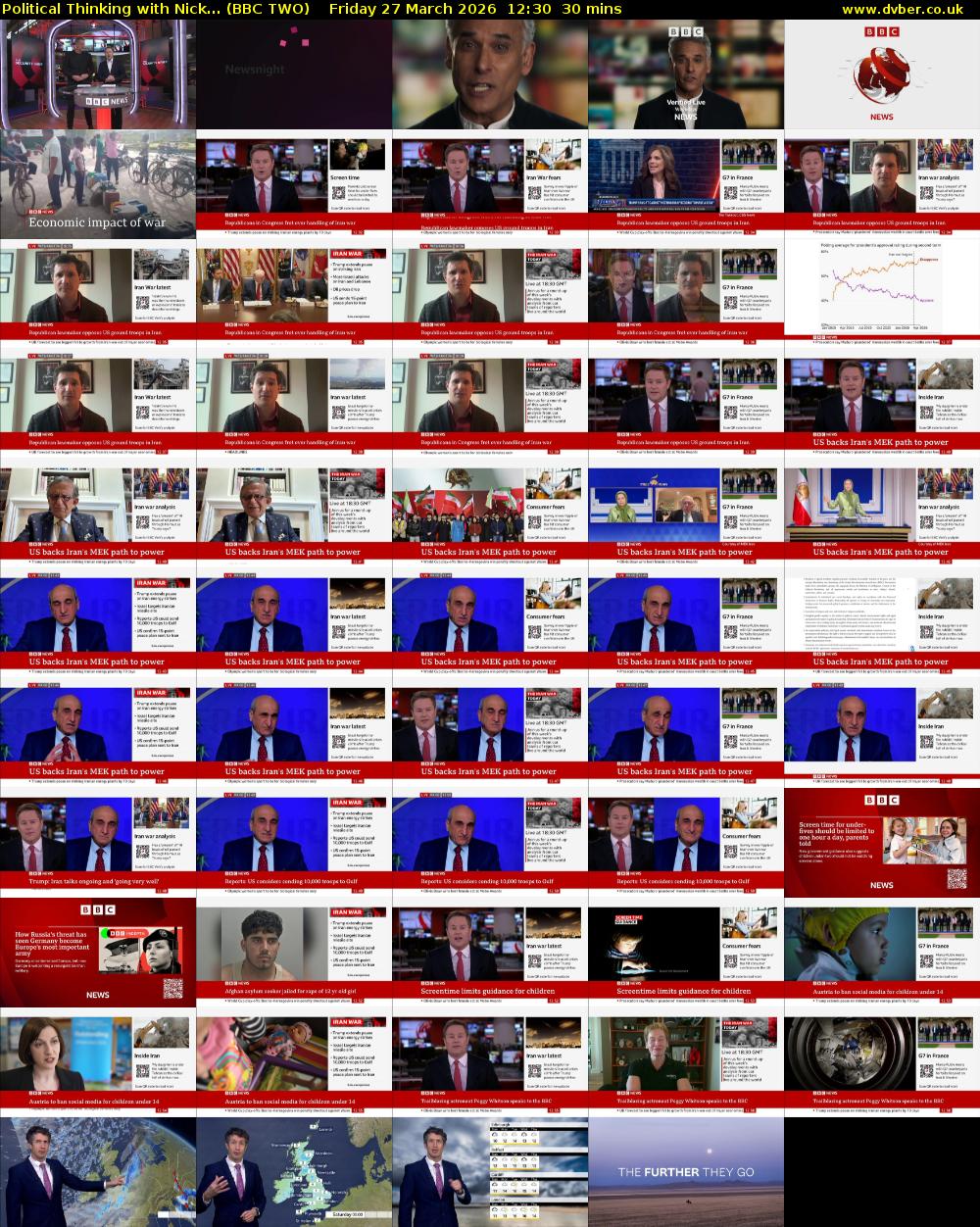 Political Thinking with Nick... (BBC TWO) Friday 27 March 2026 12:30 - 13:00