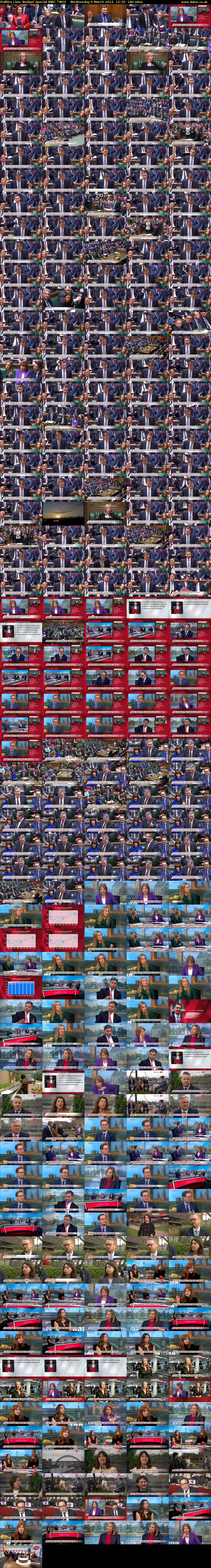 Politics Live: Budget Special (BBC TWO) Wednesday 6 March 2024 12:30 - 15:30