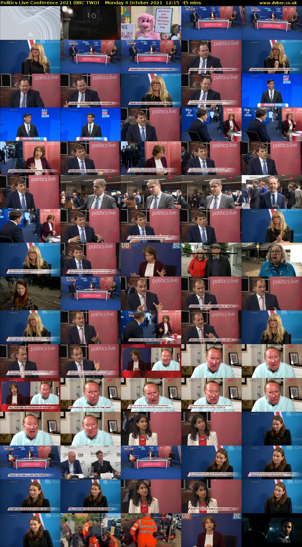 Politics Live Conference 2021 (BBC TWO) Monday 4 October 2021 12:15 - 13:00