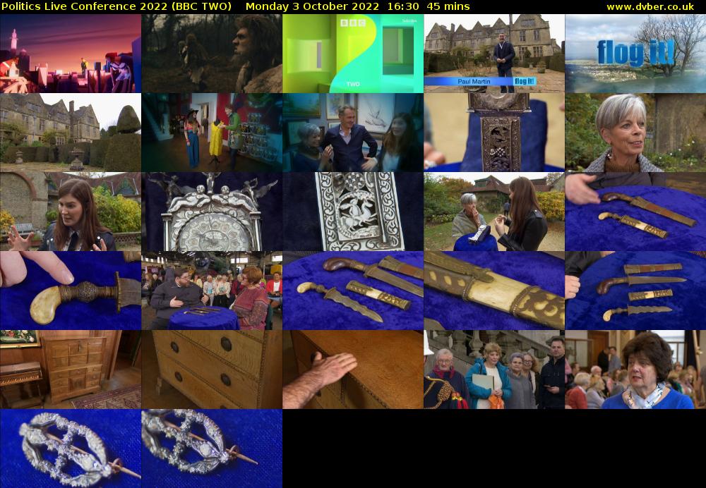 Politics Live Conference 2022 (BBC TWO) Monday 3 October 2022 16:30 - 17:15
