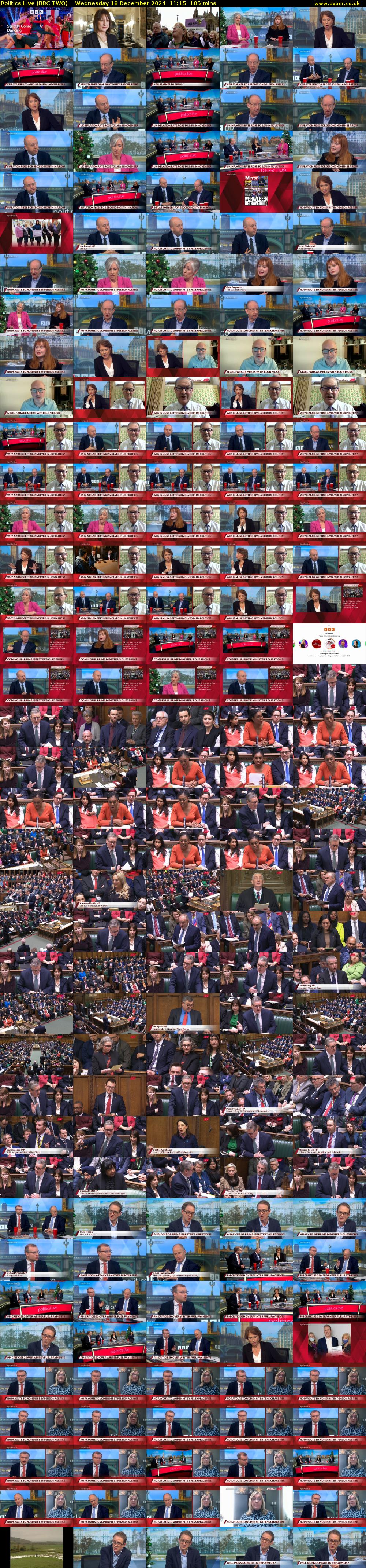 Politics Live (BBC TWO) Wednesday 18 December 2024 11:15 - 13:00