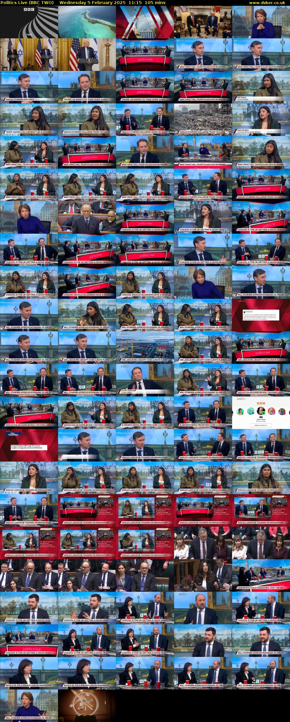 Politics Live (BBC TWO) Wednesday 5 February 2025 11:15 - 13:00