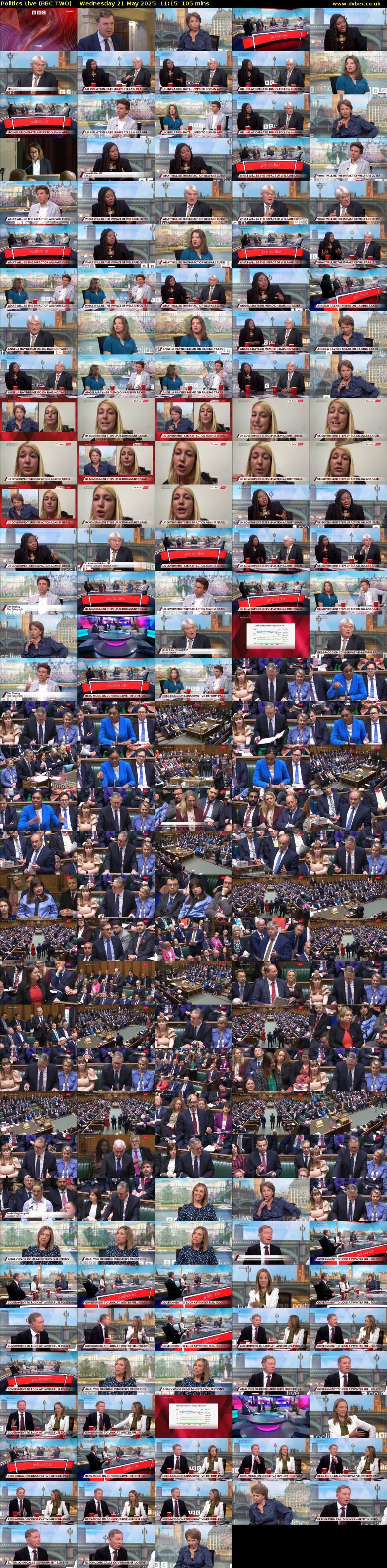 Politics Live (BBC TWO) Wednesday 21 May 2025 11:15 - 13:00