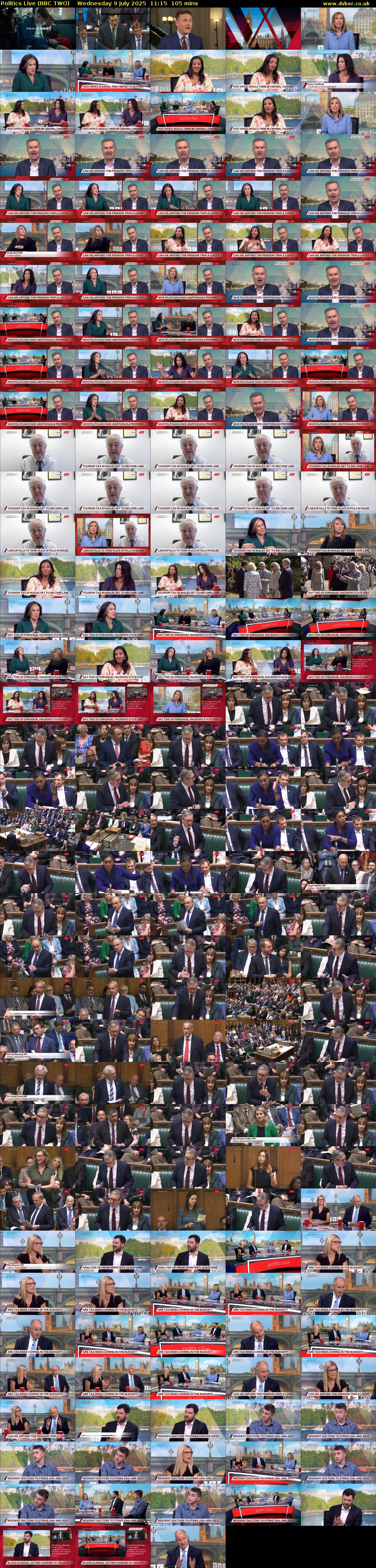 Politics Live (BBC TWO) Wednesday 9 July 2025 11:15 - 13:00