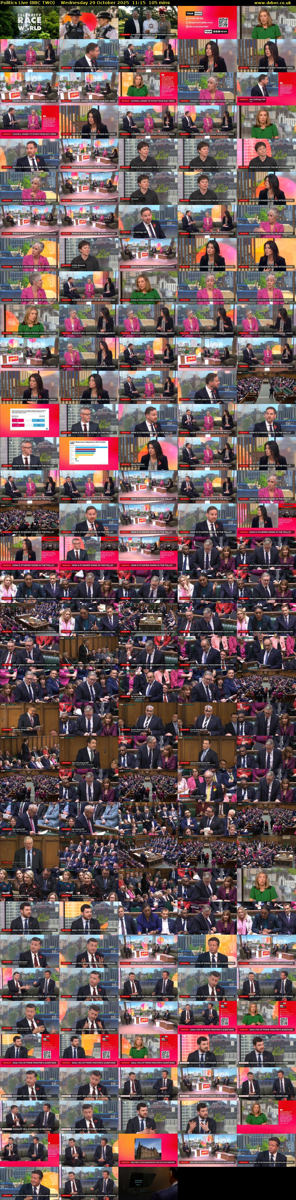 Politics Live (BBC TWO) Wednesday 29 October 2025 11:15 - 13:00