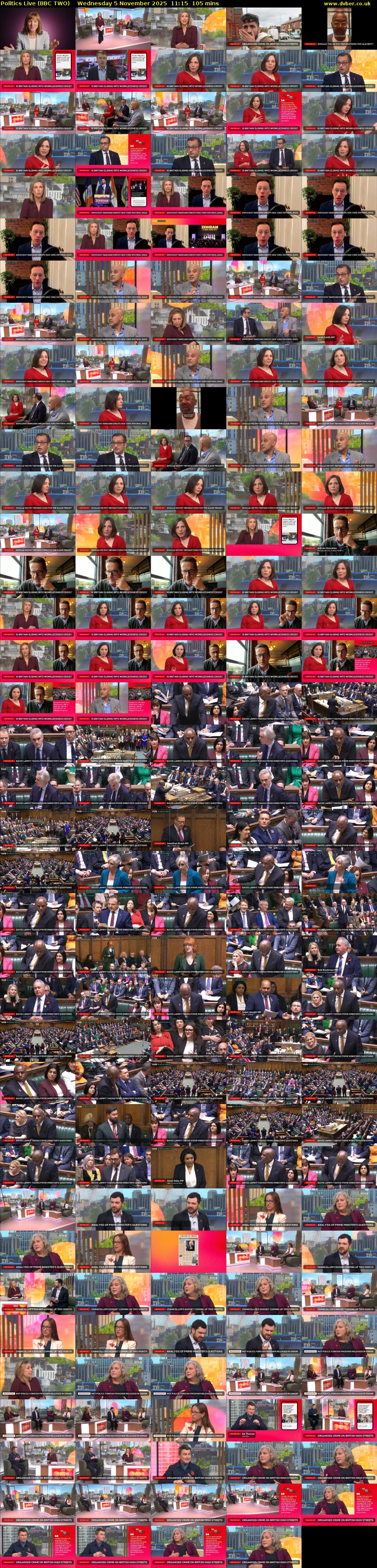 Politics Live (BBC TWO) Wednesday 5 November 2025 11:15 - 13:00