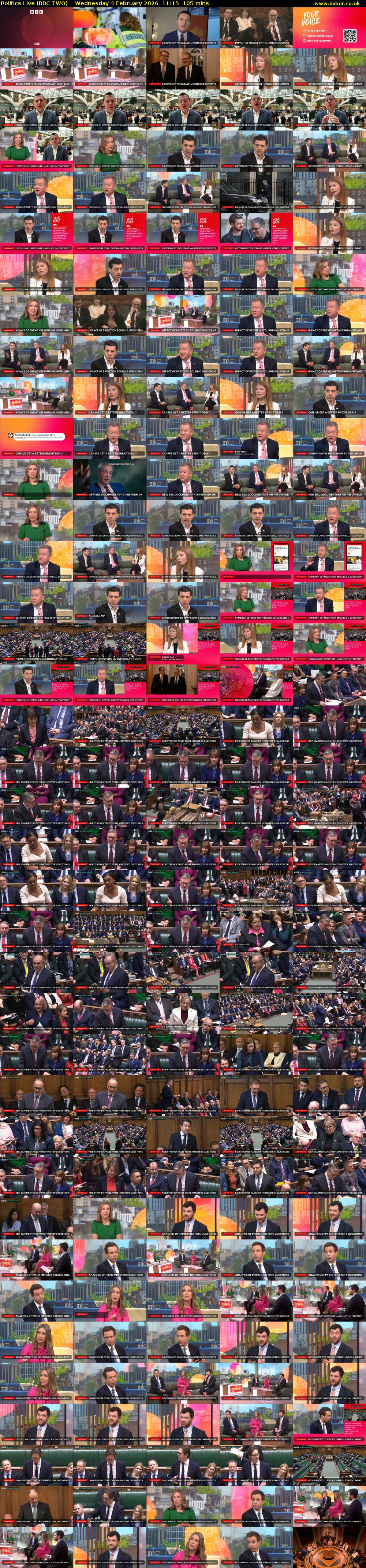 Politics Live (BBC TWO) Wednesday 4 February 2026 11:15 - 13:00