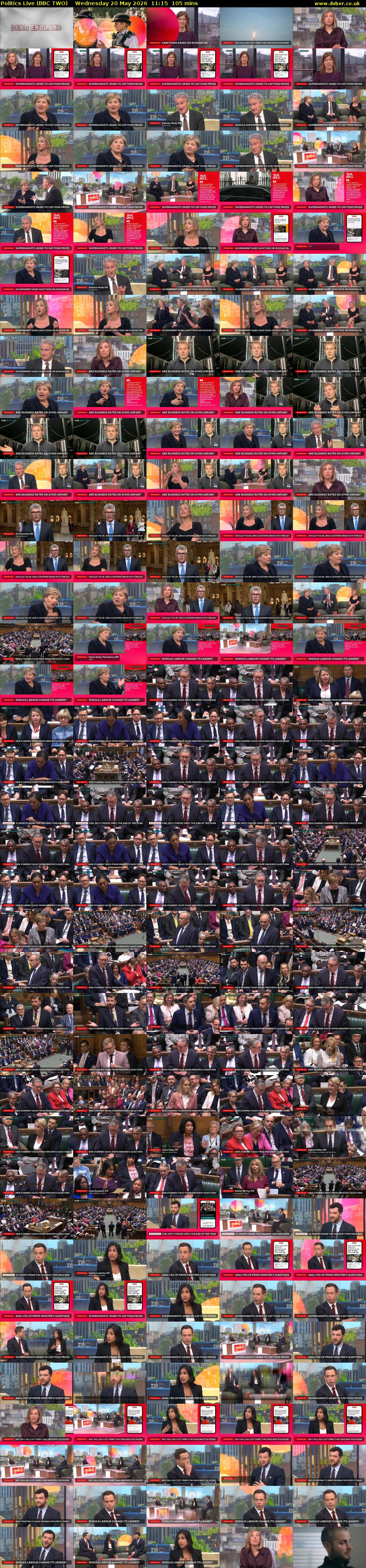 Politics Live (BBC TWO) Wednesday 20 May 2026 11:15 - 13:00