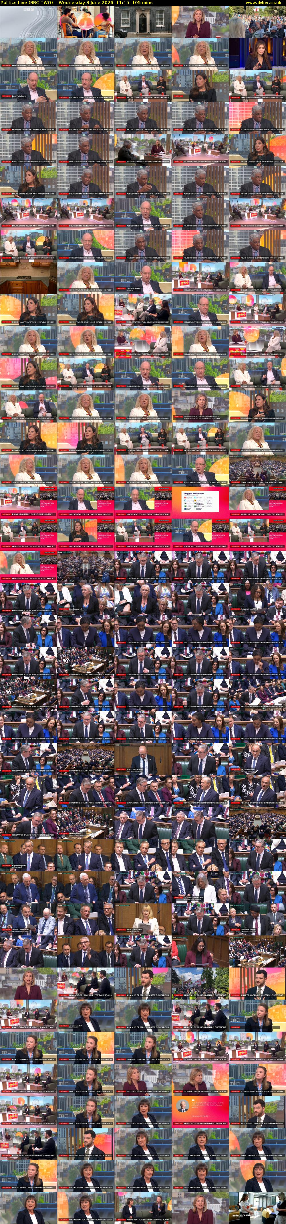 Politics Live (BBC TWO) Wednesday 3 June 2026 11:15 - 13:00