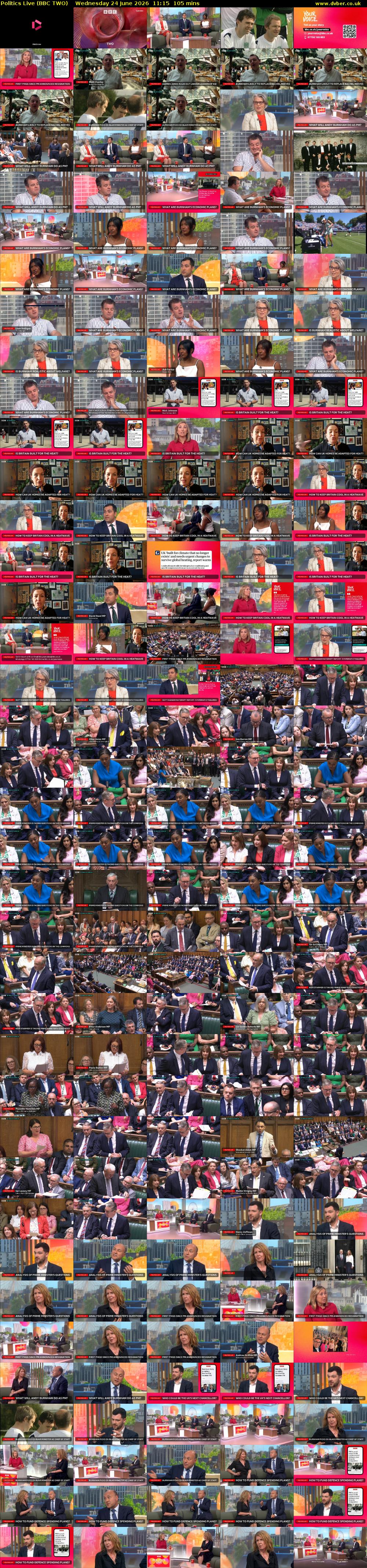 Politics Live (BBC TWO) Wednesday 24 June 2026 11:15 - 13:00
