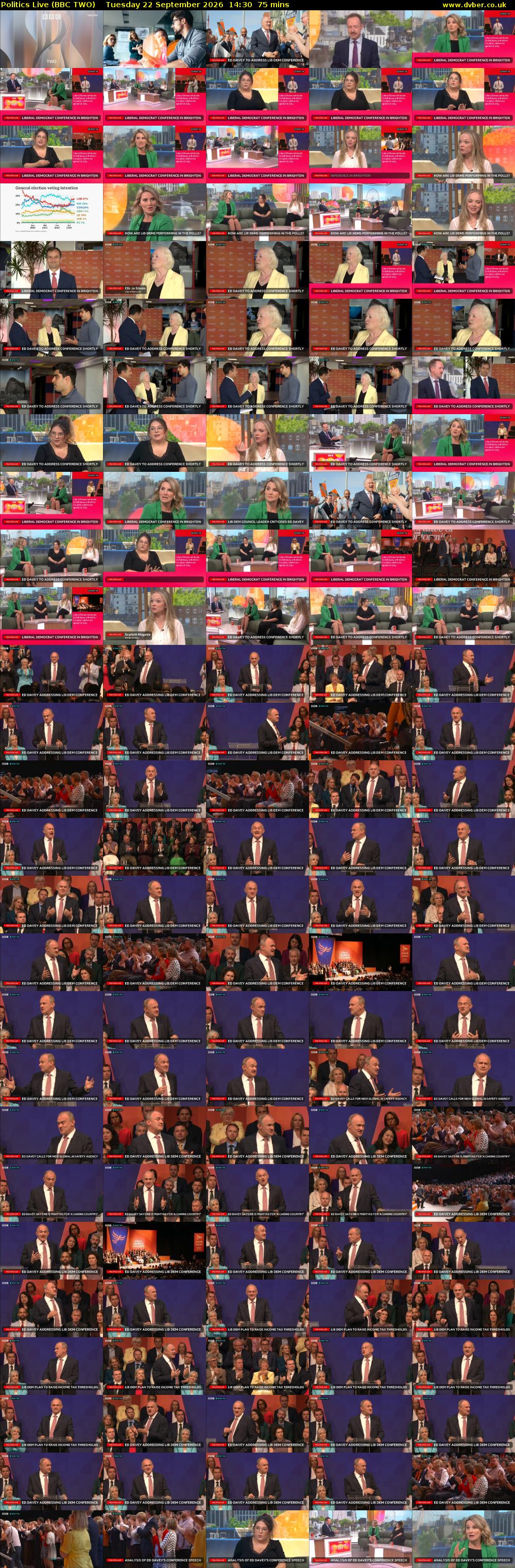 Politics Live (BBC TWO) Tuesday 22 September 2026 14:30 - 15:45