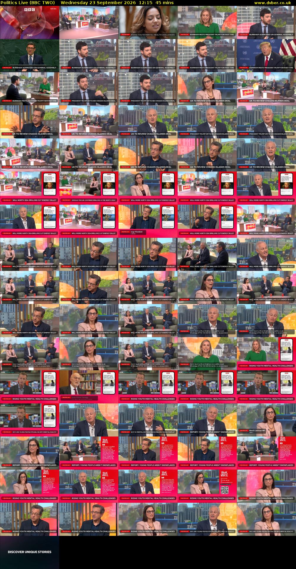 Politics Live (BBC TWO) Wednesday 23 September 2026 12:15 - 13:00