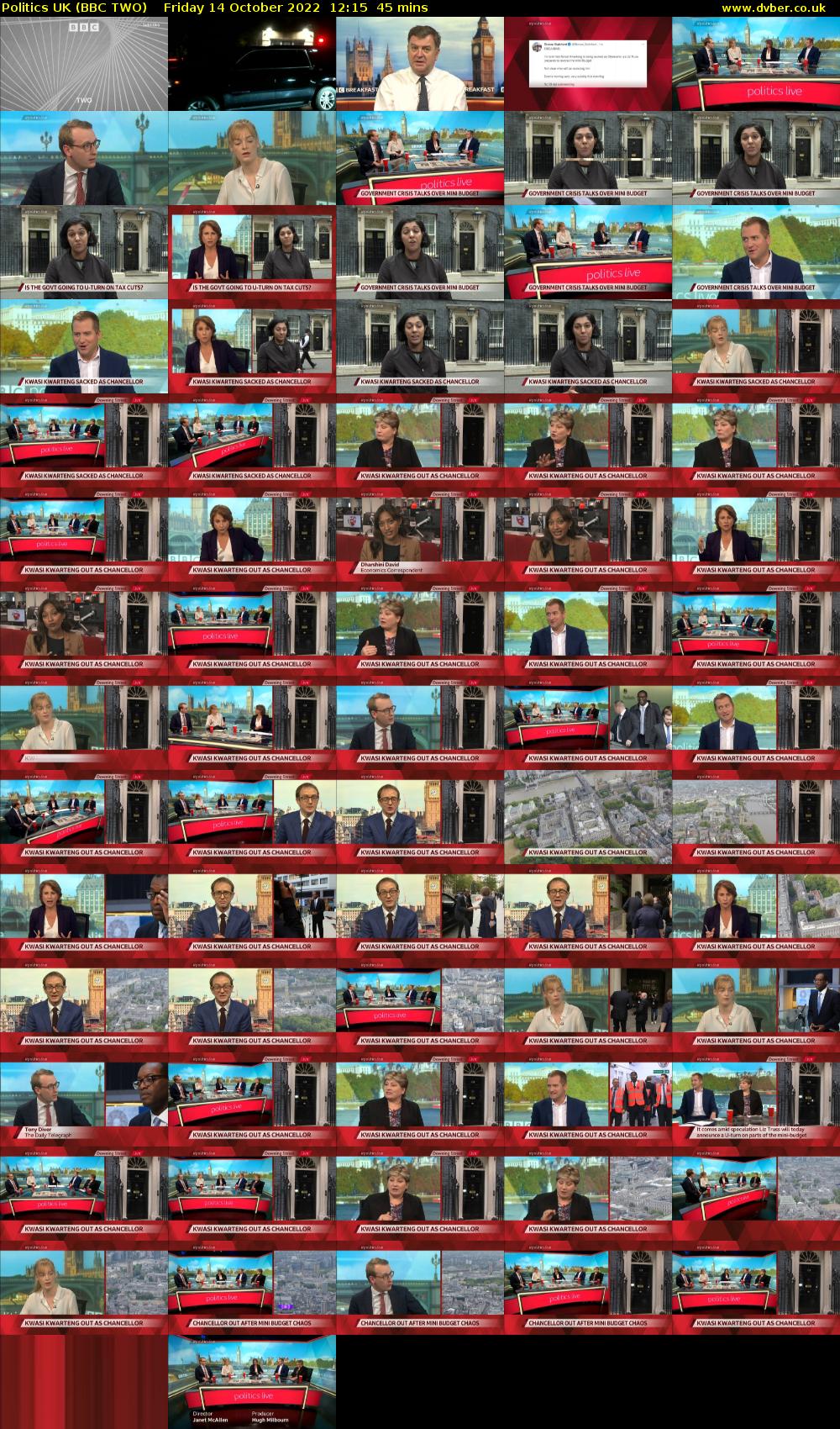 Politics UK (BBC TWO) Friday 14 October 2022 12:15 - 13:00