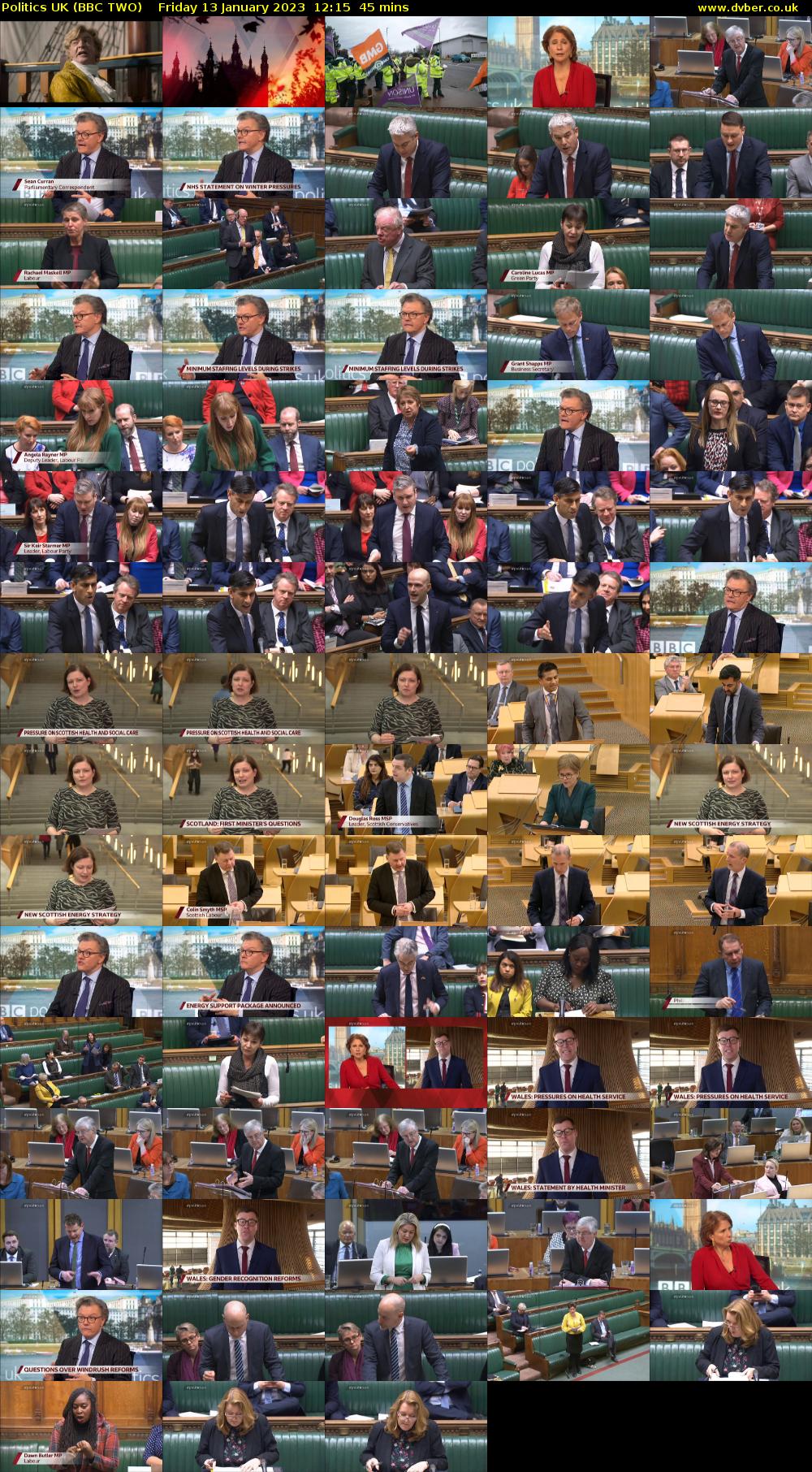 Politics UK (BBC TWO) Friday 13 January 2023 12:15 - 13:00