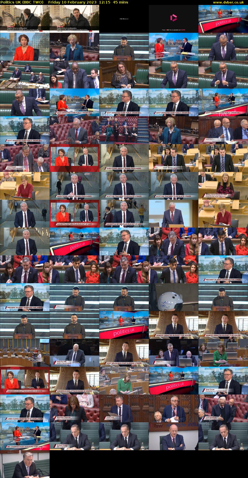 Politics UK (BBC TWO) Friday 10 February 2023 12:15 - 13:00