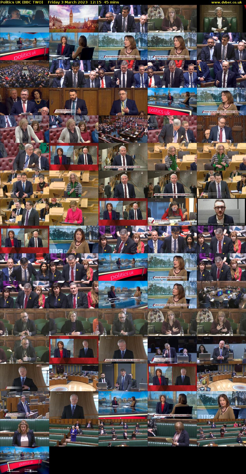 Politics UK (BBC TWO) Friday 3 March 2023 12:15 - 13:00