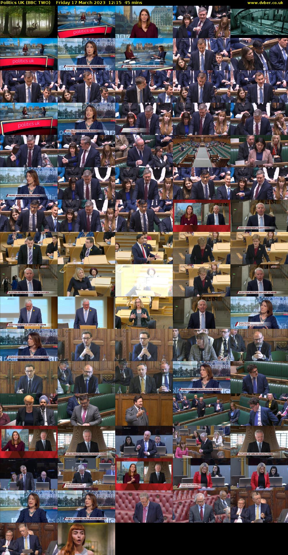 Politics UK (BBC TWO) Friday 17 March 2023 12:15 - 13:00