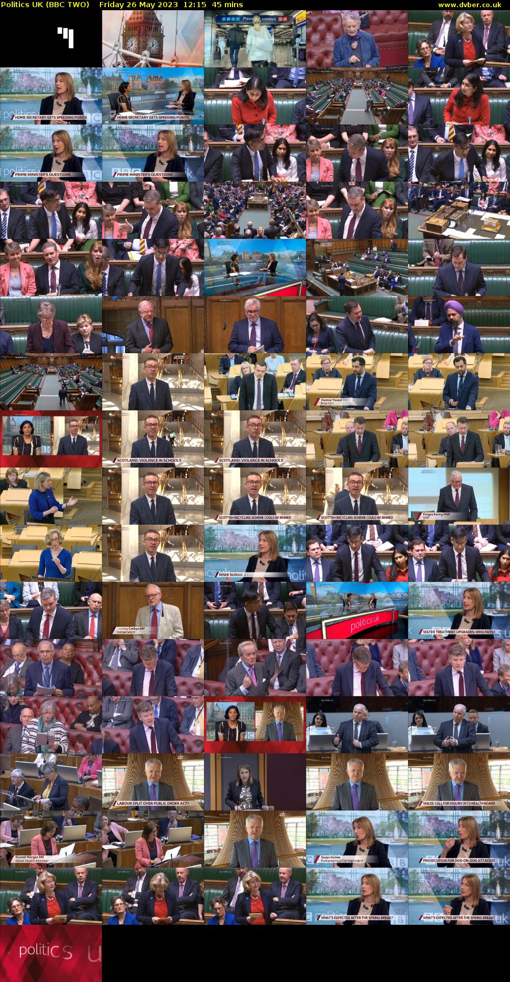 Politics UK (BBC TWO) Friday 26 May 2023 12:15 - 13:00