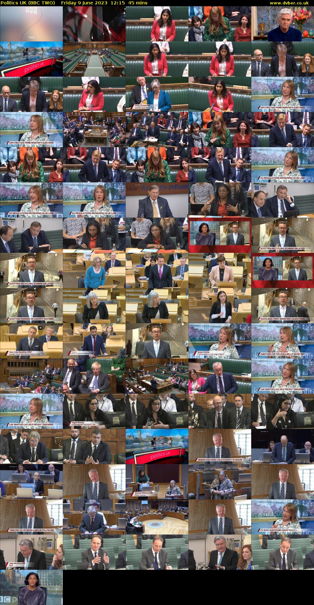 Politics UK (BBC TWO) Friday 9 June 2023 12:15 - 13:00