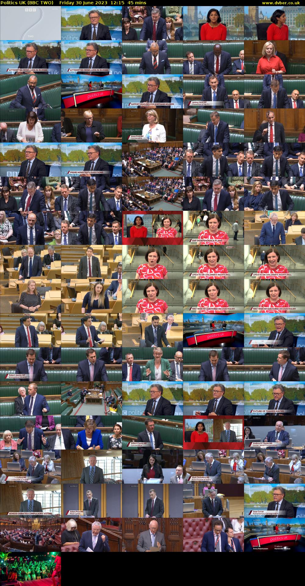Politics UK (BBC TWO) Friday 30 June 2023 12:15 - 13:00