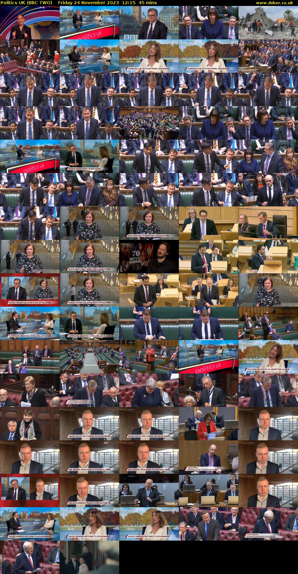Politics UK (BBC TWO) Friday 24 November 2023 12:15 - 13:00