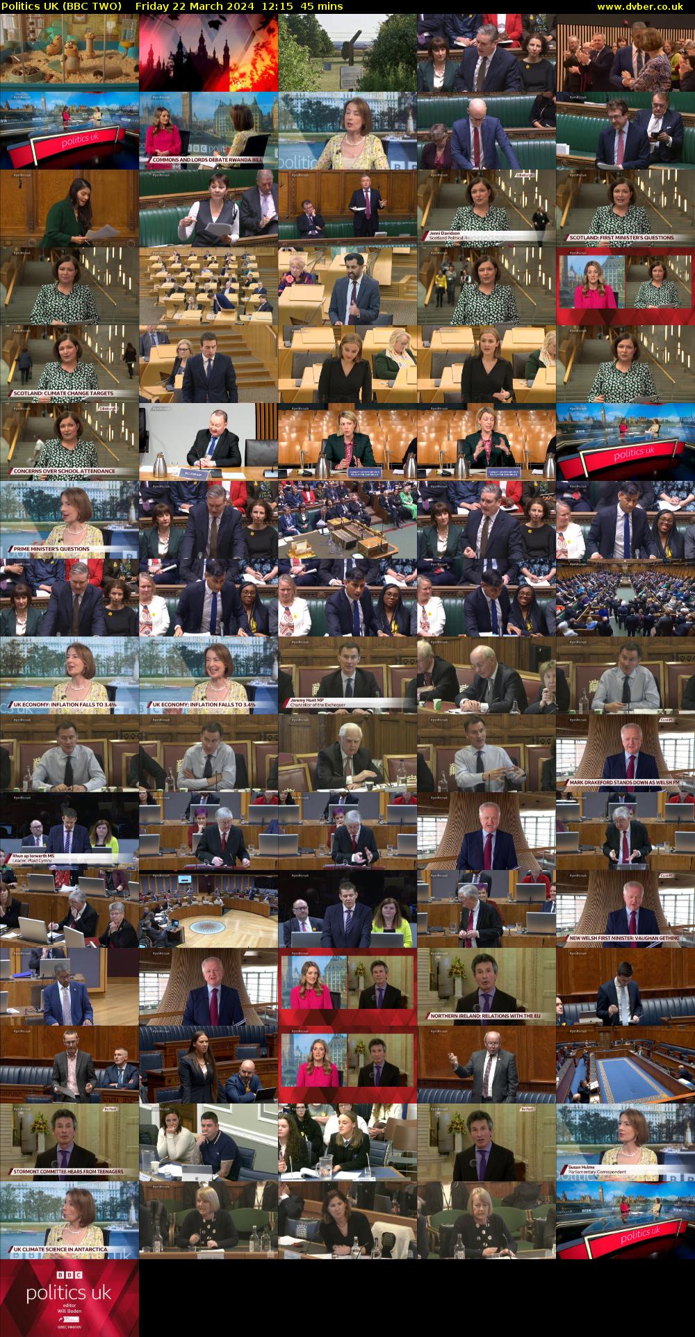 Politics UK (BBC TWO) Friday 22 March 2024 12:15 - 13:00