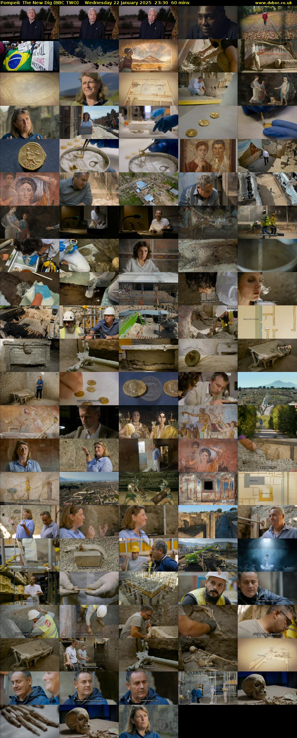 Pompeii: The New Dig (BBC TWO) Wednesday 22 January 2025 23:30 - 00:30