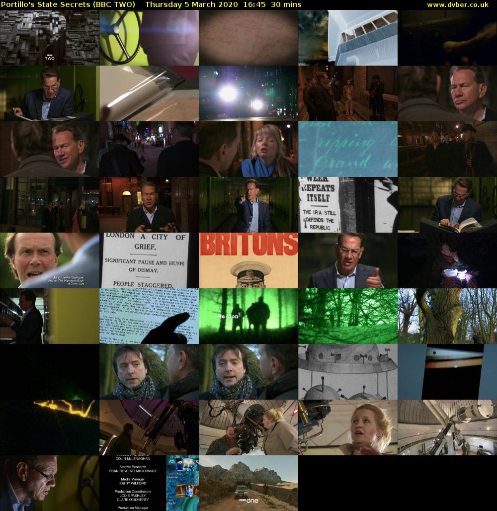 Portillo's State Secrets (BBC TWO) Thursday 5 March 2020 16:45 - 17:15