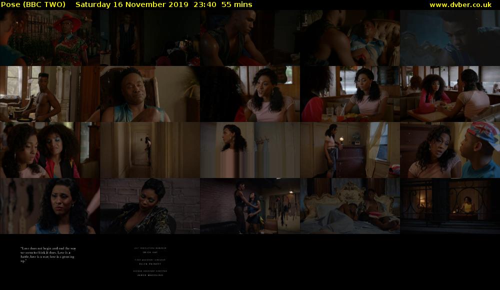 Pose (BBC TWO) Saturday 16 November 2019 23:40 - 00:35