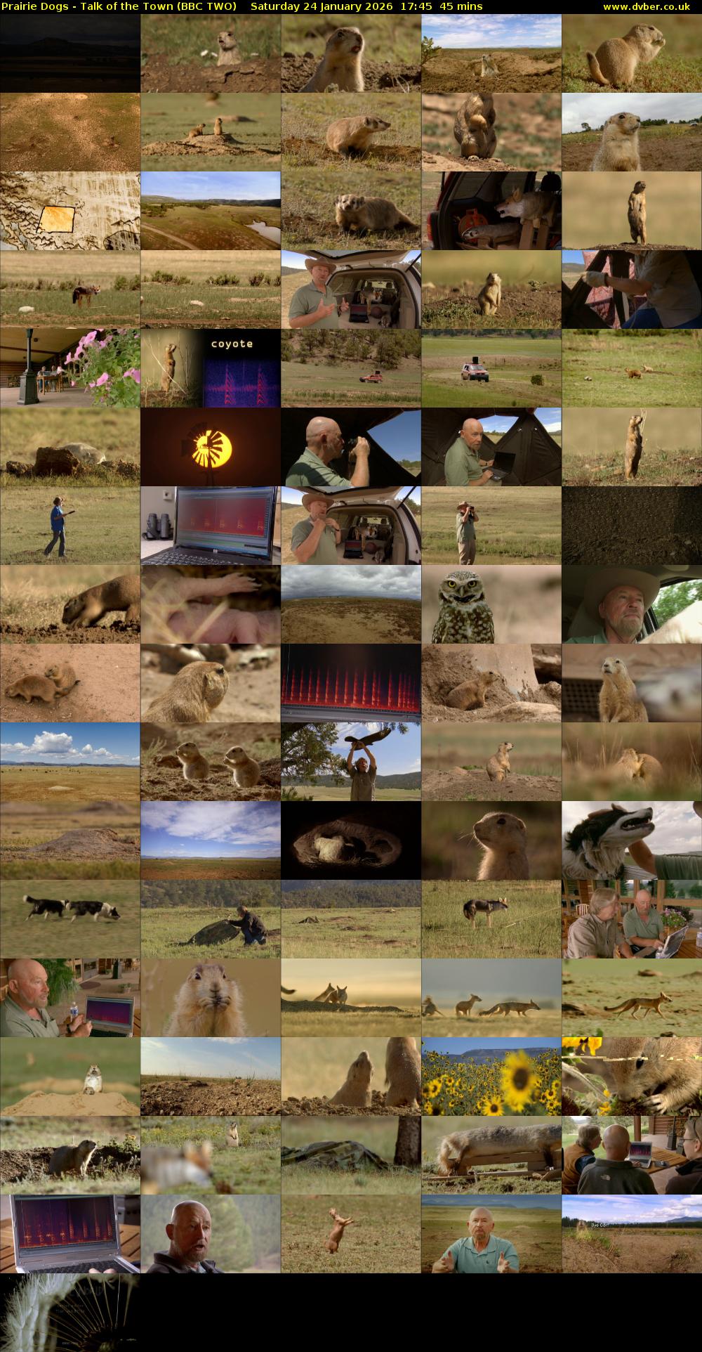 Prairie Dogs - Talk of the Town (BBC TWO) Saturday 24 January 2026 17:45 - 18:30