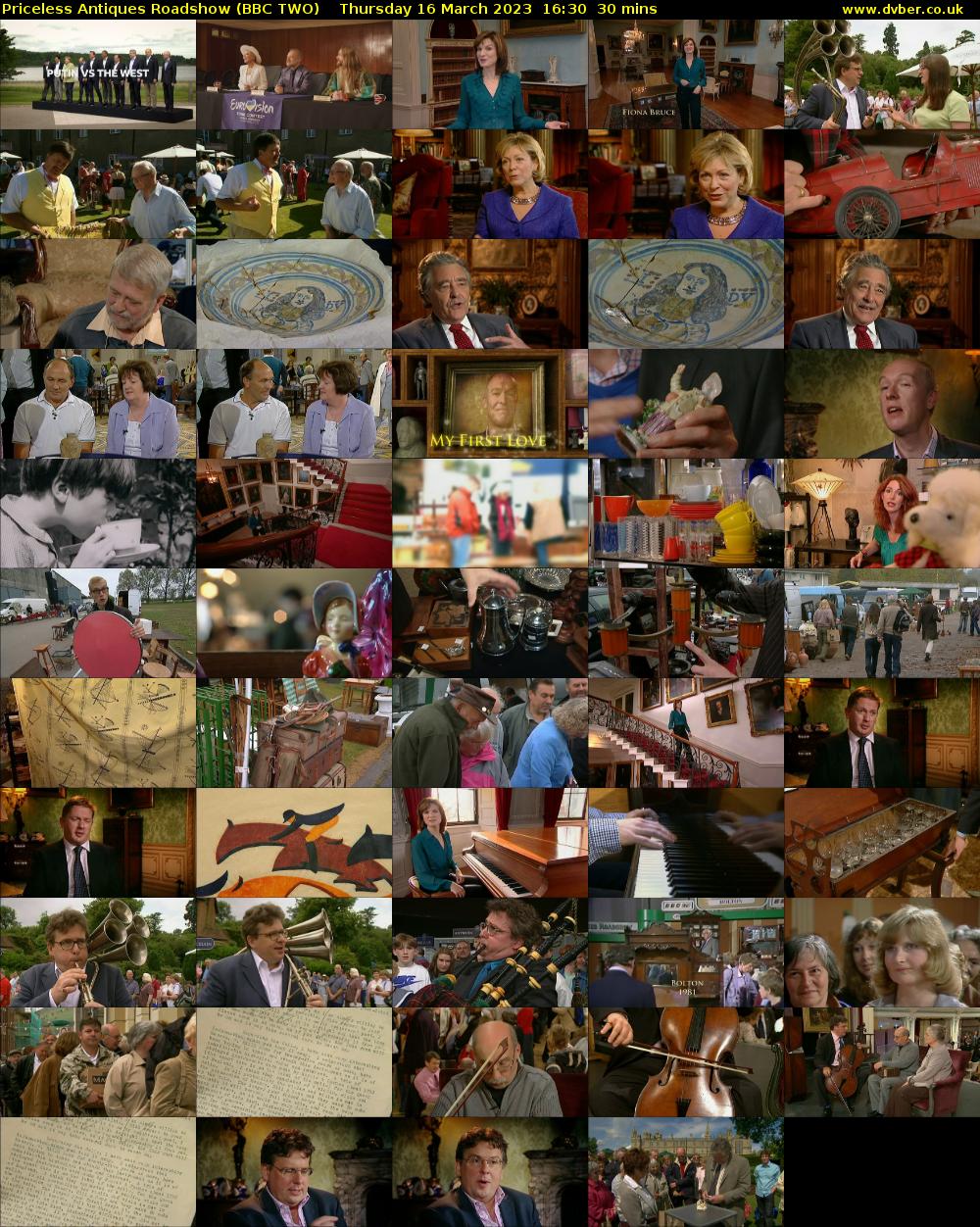 Priceless Antiques Roadshow (BBC TWO) Thursday 16 March 2023 16:30 - 17:00