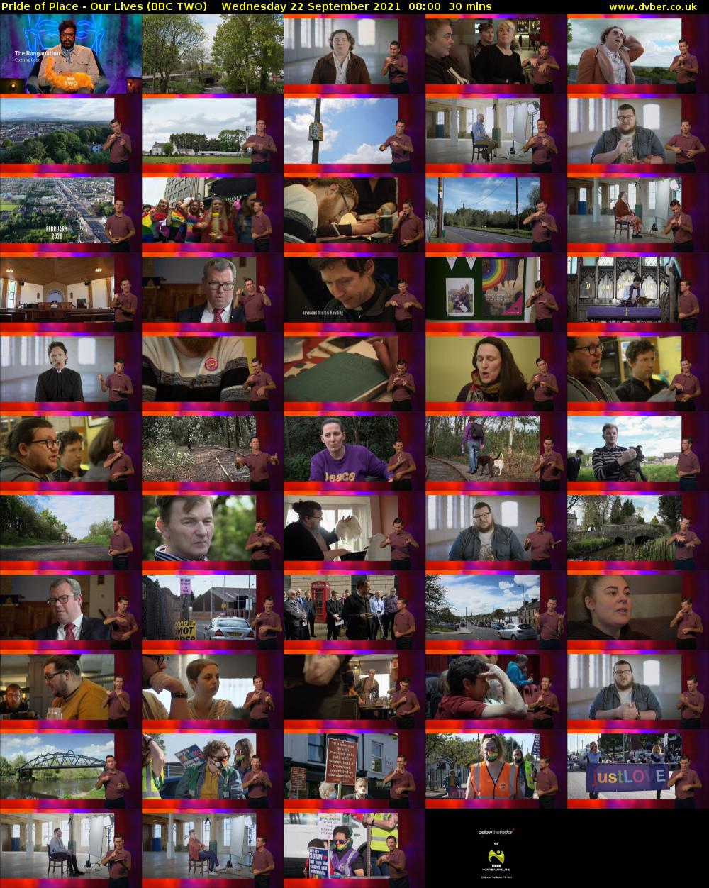 Pride of Place - Our Lives (BBC TWO) Wednesday 22 September 2021 08:00 - 08:30